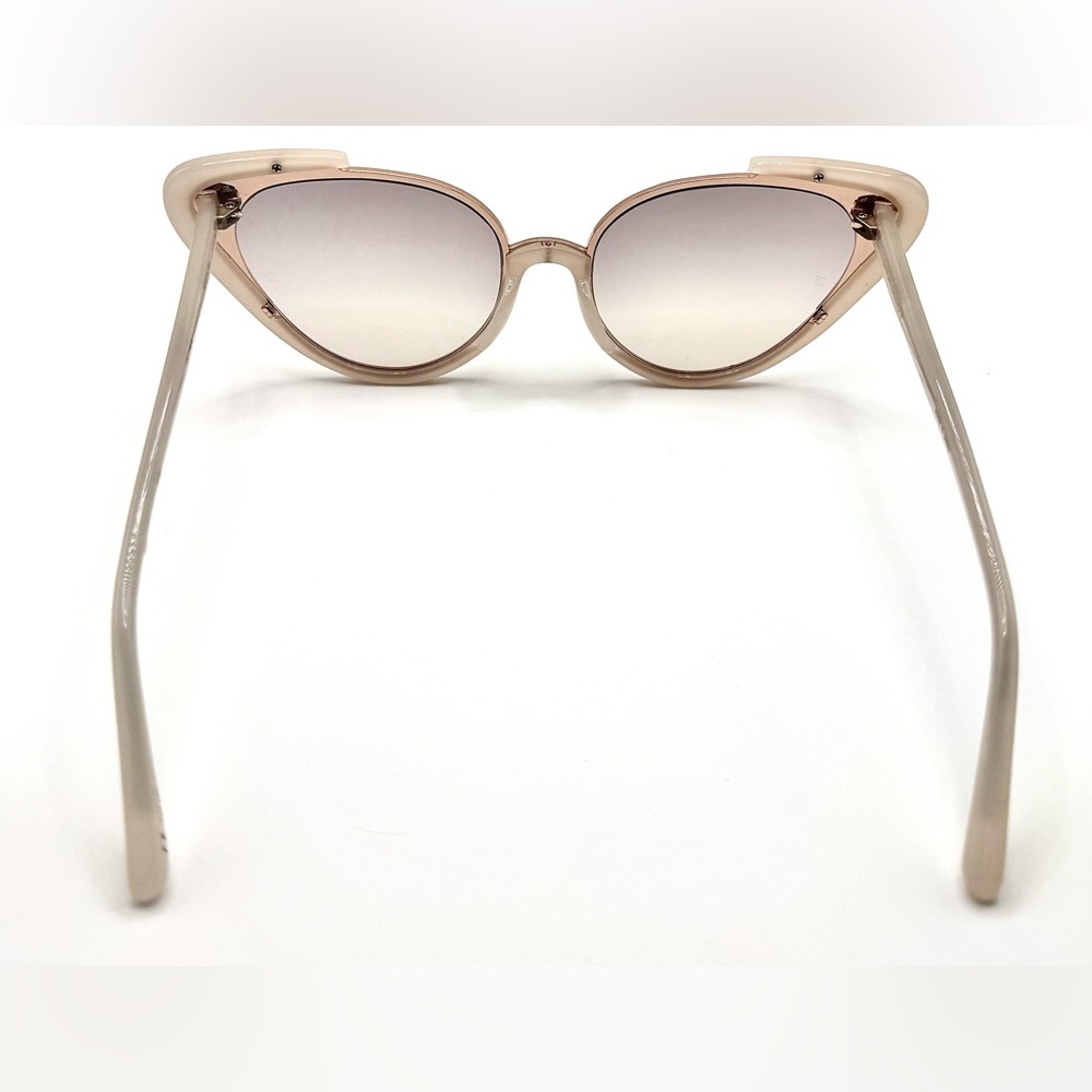 Linda Farrow LFL/736/6 Cat Eye Sunglasses Beige Blush Rose Gold Made Japan - Picture 5 of 10